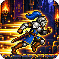 Ícono de Knight Runner: un caballero con armadura corriendo